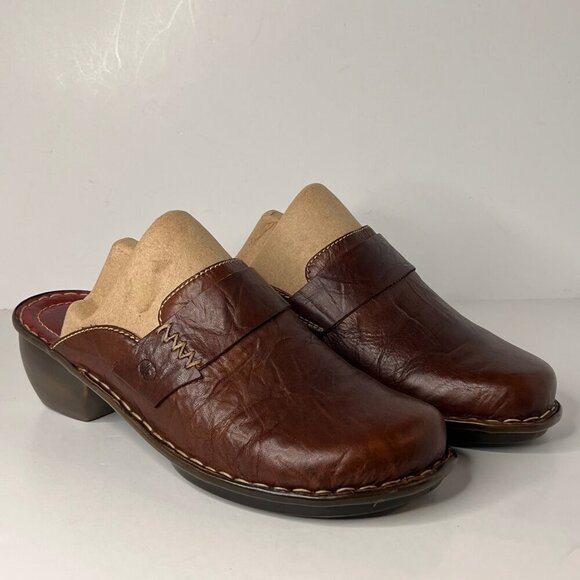 Josef Siegel Leather Clogs 39 EU - Picture 1 of 4